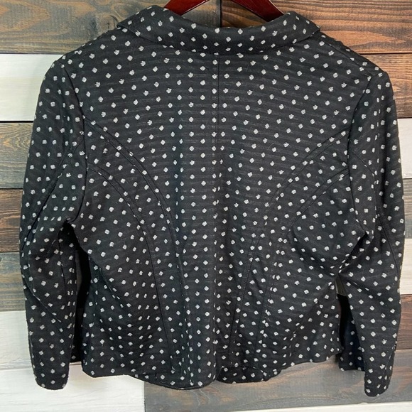 American Rag Black White Polkadot 1 Button Blazer - Picture 4 of 6